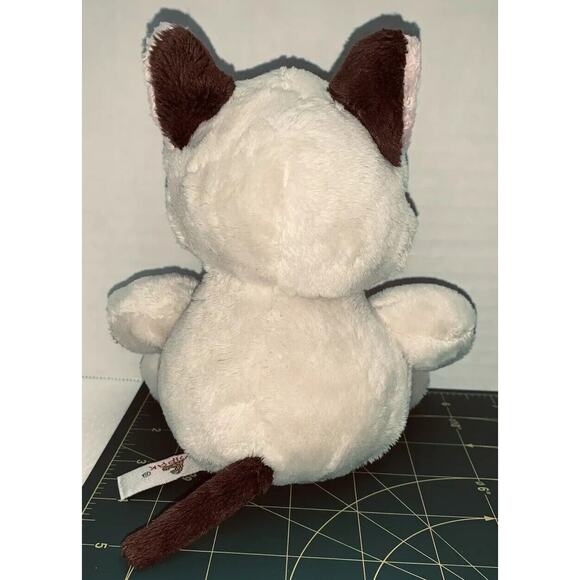 Unipak 5" Plumpee Cat Siamese Stuffed Plush Animal Personality Fun Plush EyeLids - Picture 4 of 11